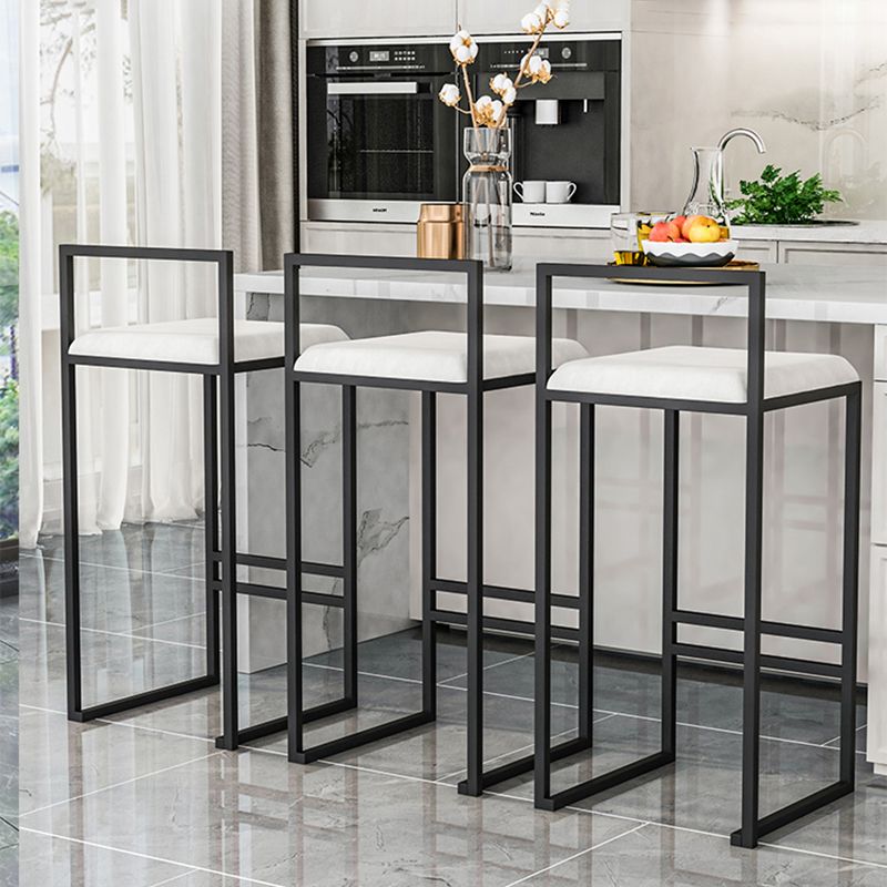 Scandinavian Style Bar-stool with Sled Legs Square Seat Counter Stool for Kitchen Bar Clearhalo 'Bar Furniture' 'Bar Stools' 'bar_stools' 'furn' 'furn_bar_stools' 'furniture_bar_stools' 'Kitchen & Dining Furniture' 'kitchen&dining_furn' 'kitchen' 'kitchen_furn' Furniture' 1200x1200_c0ea3630-0882-47d9-b5a3-cf9f15b09b14