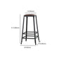Industrial Leather Bar and Counter Stool Square Stool with 4 Legs Clearhalo 'Bar Furniture' 'Bar Stools' 'bar_stools' 'furn' 'furn_bar_stools' 'Furniture' 'Kitchen & Dining Furniture' 1200x1200_c0eb5c34-5f5b-4698-8f2f-f8af834484fa