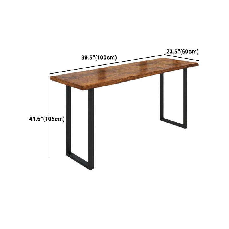 Juego de mesa de bar moderno, mesa de mostrador rectangular de madera de pino de 1/2/5 piezas con taburetes altos