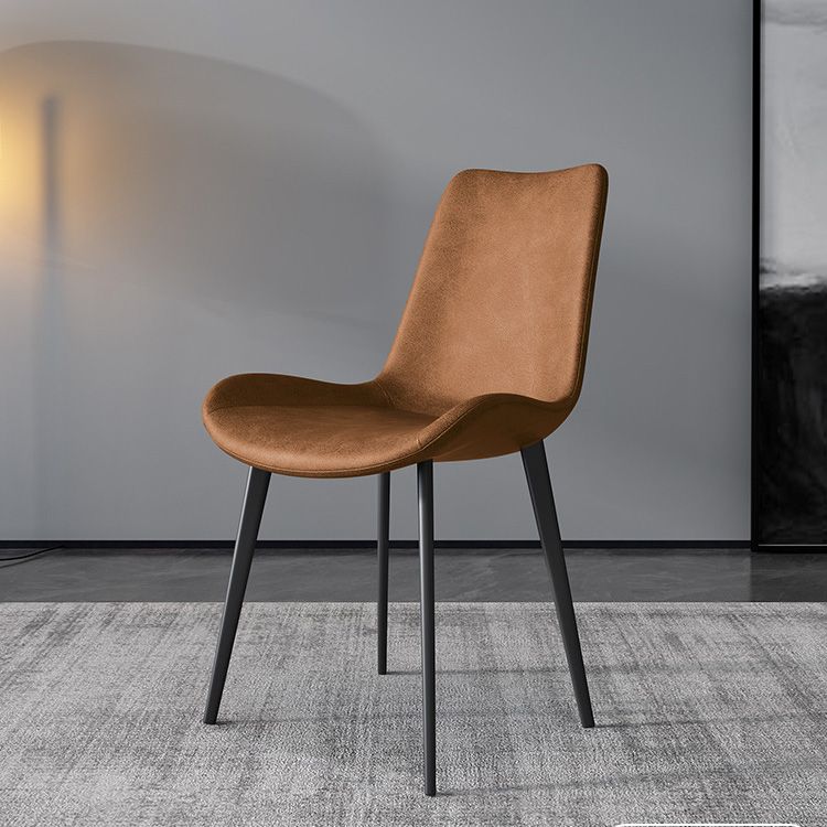 Sedie da pranzo in cucina contemporanea sedie laterali in fico con gambe nere