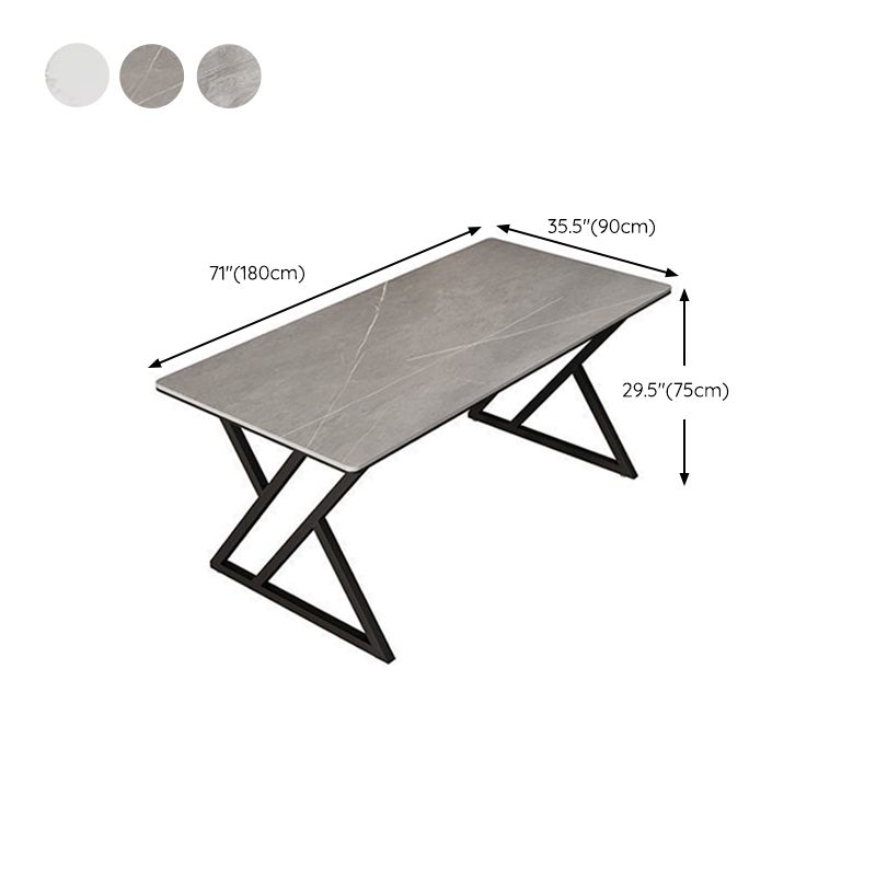 Scrivania da ufficio in pietra industriale 29.53 "scrivania rettangolare alta