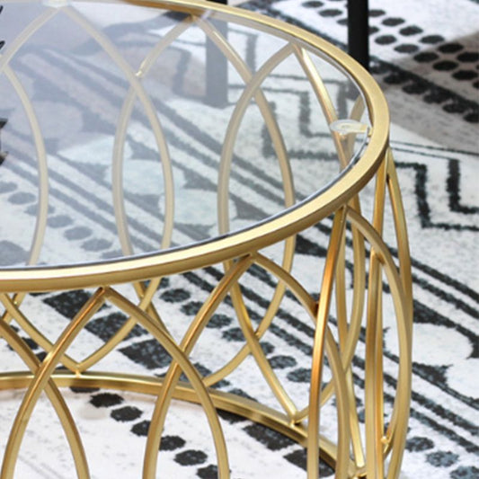 Tavolino in vetro tavolino rotondo a forma di forma di base tavolo da cocktail