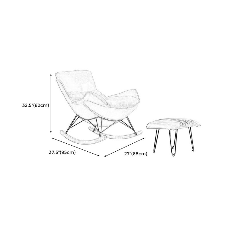 26,77 "l x 37,40" W x 32.28 "Hux in pelle sedia in pelle con cuscini rimovibili