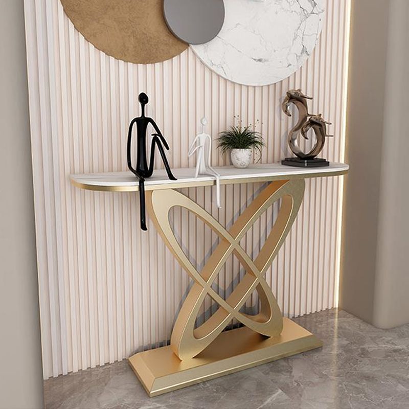 Zeitgenössischer Konsolentisch Antikes Finish -Konsolen -Sofa in Stein