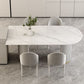 Free Form Sintered Stone Dining Table Luxury Table with Double Pedestal Clearhalo ' dining_table' 'Dining Tables & Seating' 'Dining Tables' 'furn' 'furn_dining_table' 'Furniture' 'furniture_dining_table' 'Kitchen & Dining Furniture' 'kitchen&dining_furn' 'kitchen' 'kitchen_dining_table' 1200x1200_c0f750a3-f2f6-4375-b3c2-505c6e5382f9