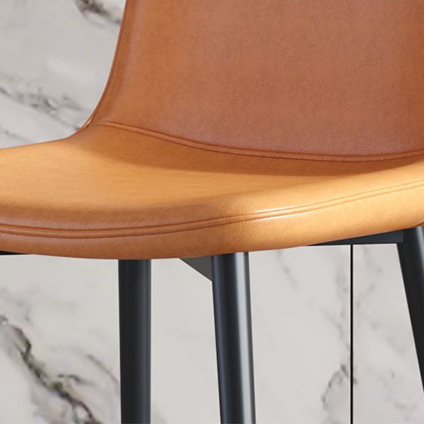 Contemporary Style Dining Chair Armless Chairs with Metal Legs for Kitchen Clearhalo 'Dining Chairs' 'Dining Tables & Seating' 'dining_chair' 'furn' 'furn_dining_chair' 'Furniture' 'furniture_dining_chair' 'Kitchen & Dining Furniture' 1200x1200_c0f7bf5b-2f89-4ea6-ae6e-1a34f96afebe