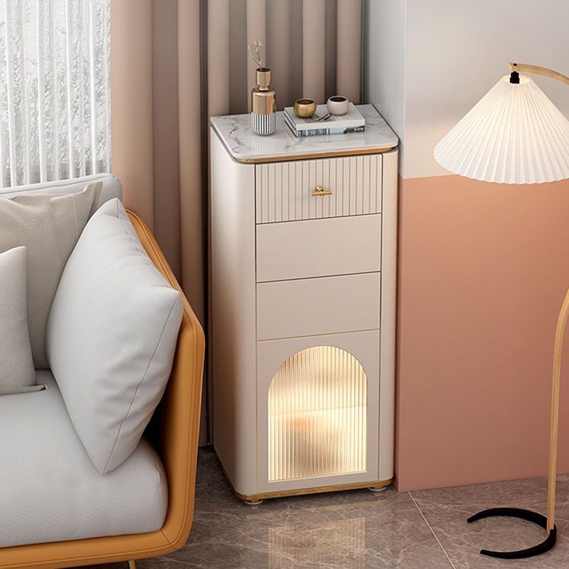 Eigentijdse opbergkast dressoir stenen top opbergkist 11.81-inch w