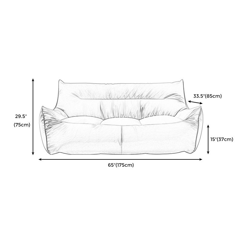 Modern Faux Leather Pillow Top Arm Sofa Sewn Pillow Back Sofa for Apartment Clearhalo 'furn' 'furn_sofas' 'Furniture' 'furniture_sofas' 'kitchen' 'kitchen_sofas' 'Living Room Furniture' 'Sofa' 'sofas' 1200x1200_c0fa4bf9-0f82-47fe-9dba-02aeb7c262c1