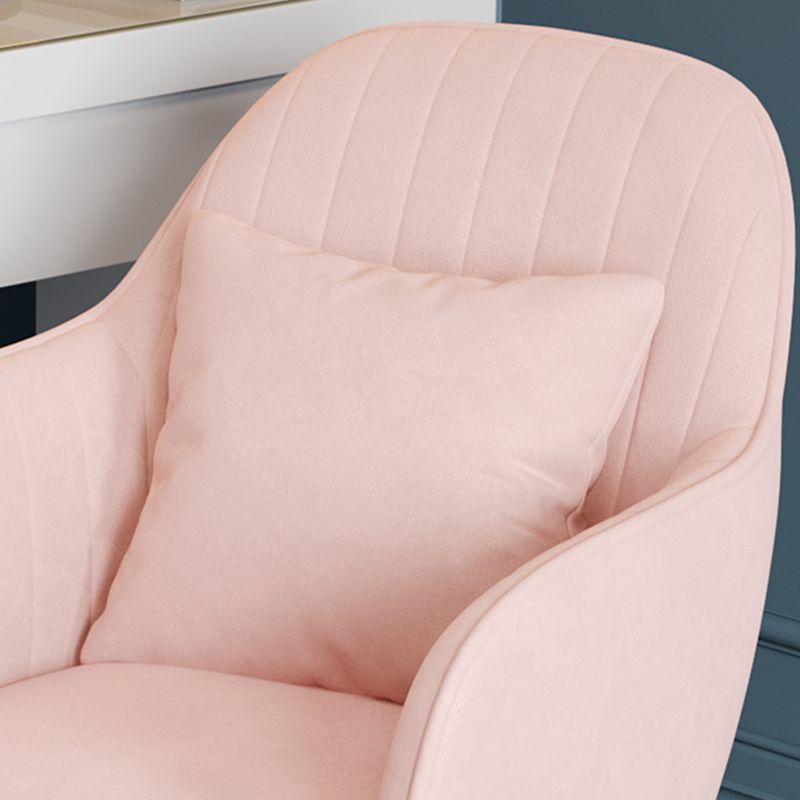 Upholstered Velvet Dining Arm Chair Solid Back Armchair with Metal Legs Clearhalo ' kitchen&dining_furn' 'Dining Chairs' 'Dining Tables & Seating' 'dining_chair' 'furn' 'furn_dining_chair' 'Furniture' 'furniture_dining_chair' 'Kitchen & Dining Furniture' 'kitchen' 1200x1200_c0fbc6f0-4b11-4b3f-8472-c32fc81f9600