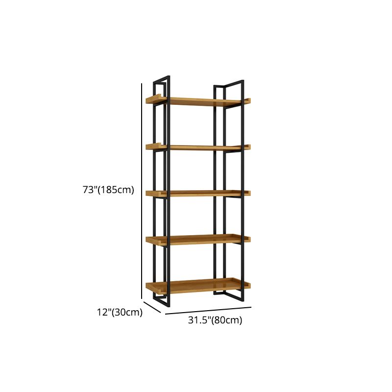 Metal Etagere Bookcase Contemporary Open Back Book Shelf for Home Office Clearhalo 'Bookcases' 'furn' 'furn_bookcases' 'Furniture' 'furniture_bookcases' 'Office Furniture' 1200x1200_c0fc4649-5ddb-4d11-8dc5-546edd2200fa
