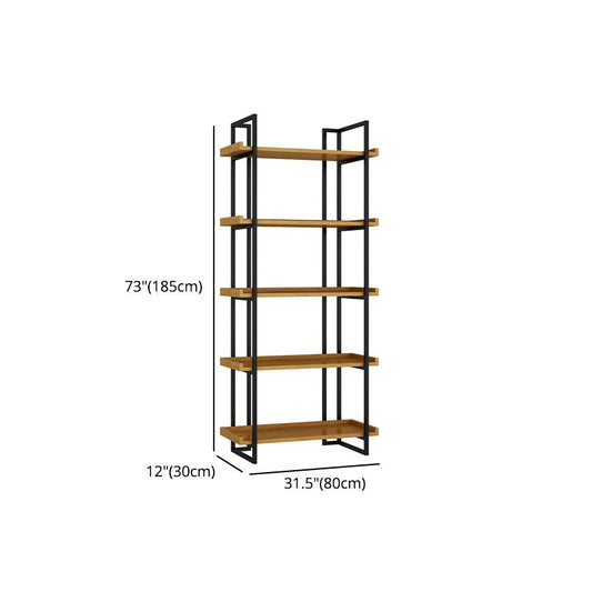 Metal Etagere Bookcase Contemporary Open Back Book Shelf for Home Office Clearhalo 'Bookcases' 'furn' 'furn_bookcases' 'Furniture' 'furniture_bookcases' 'Office Furniture' 1200x1200_c0fc4649-5ddb-4d11-8dc5-546edd2200fa
