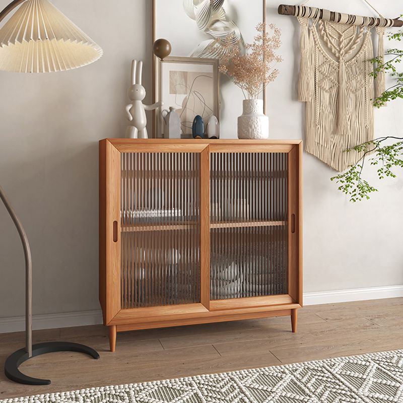 Mobile moderno armadio in legno massiccio armadio per porte in vetro con cassetti