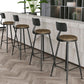 Industrial Matte Finish Coffee Shop Stool Footrest Low Back Stool Clearhalo 'Bar Furniture' 'Bar Stools' 'bar_stools' 'furn' 'furn_bar_stools' 'Furniture' 'furniture_bar_stools' 'Kitchen & Dining Furniture' 1200x1200_c0fdd023-a650-4b0f-9692-9fc201775758