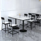 Modern Stone and Metal Dinette Set 1/2/5 Pieces White Table Set for Coffee Shop