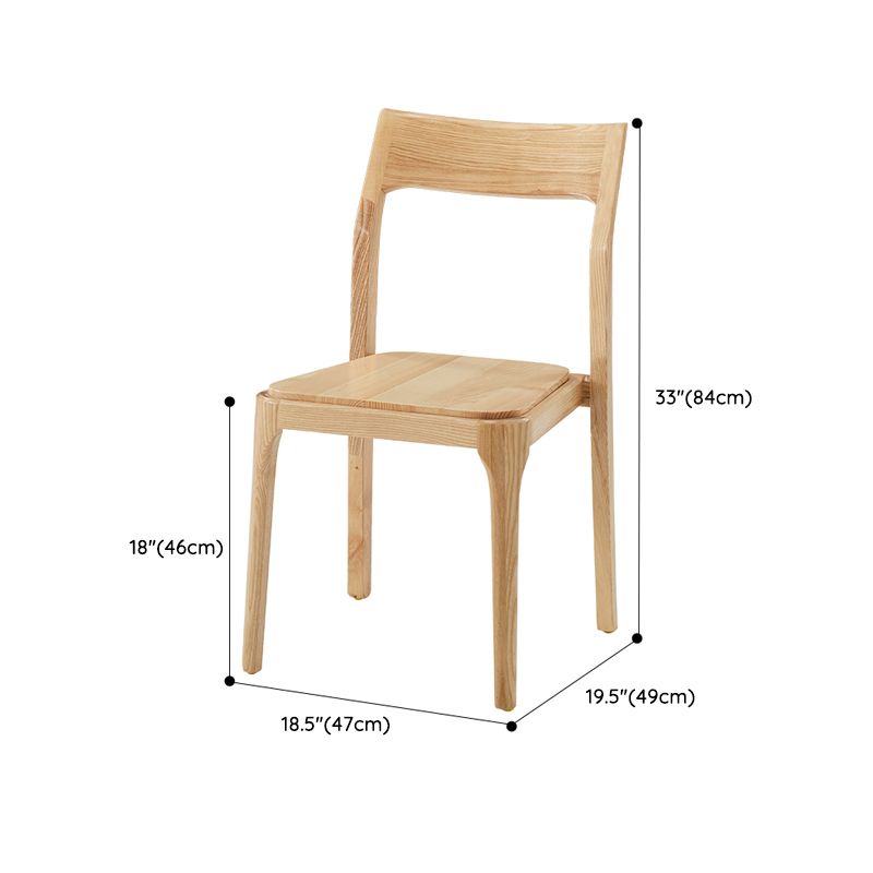 Natural Finish Dining Table Set with Acrylic Base 1/2/5/7 Pcs Ash Wood Dinette Set Clearhalo 'Dining Room Sets' 'Dining Tables & Seating' 'dining_room_set' 'furn' 'furn_dining_room_set' 'Furniture' 'Kitchen & Dining Furniture' 1200x1200_c0ffced3-e715-4704-a889-fa4dacc3132d