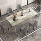 Stone Top Dining Table Traditional Luxury Table with Double Pedestal Base Clearhalo 'Dining Tables & Seating' 'Dining Tables' 'dining_table' 'furn' 'furn_dining_table' 'Furniture' 'furniture_dining_table' 'Kitchen & Dining Furniture' 'kitchen' 'kitchen_dining_table' 1200x1200_c10017ef-96dd-4857-b17c-a7099ede1ea4