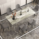Stone Top Dining Table Traditional Luxury Table with Double Pedestal Base Clearhalo 'Dining Tables & Seating' 'Dining Tables' 'dining_table' 'furn' 'furn_dining_table' 'Furniture' 'furniture_dining_table' 'Kitchen & Dining Furniture' 'kitchen' 'kitchen_dining_table' 1200x1200_c10017ef-96dd-4857-b17c-a7099ede1ea4