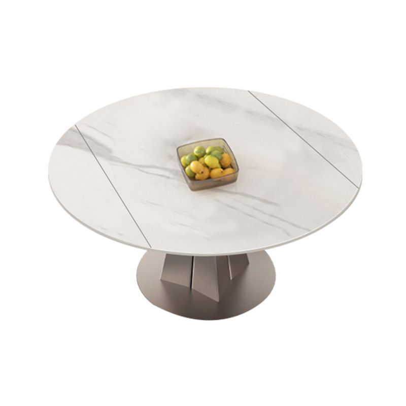Modern Round Sintered Stone Table Set 1/4/5/7/9 Pieces Dining Set Clearhalo 'Dining Room Sets' 'Dining Tables & Seating' 'dining_room_set' 'furn' 'furn_dining_room_set' 'Furniture' 'Kitchen & Dining Furniture' 1200x1200_c10109ba-cd7b-4661-8572-d8b4ea0c458e