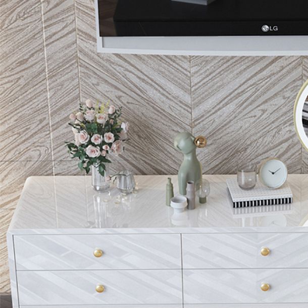 Moderno cuffia da pranzo in legno semplice credenza con cassetto per soggiorno senza specchio