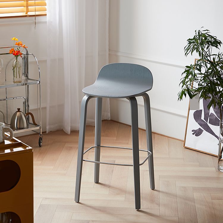 Indoor Armless Low Back Bar Height Stool Beech Solid Wood Bar Stool Clearhalo 'Bar Furniture' 'Bar Stools' 'bar_stools' 'furn' 'furn_bar_stools' 'Furniture' 'Kitchen & Dining Furniture' 1200x1200_c1031496-eeb5-484f-bf08-5b01431d8e16