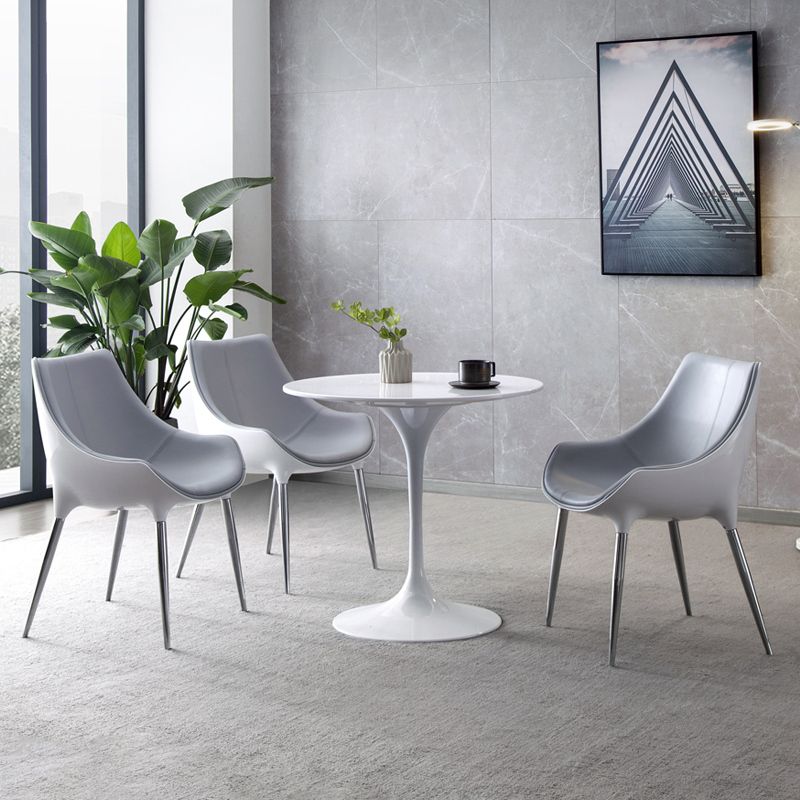 Contemporary Style Dining Chair Kitchen Arm Side Chairs with Metal Legs (Set of 2) Clearhalo ' kitchen&dining_furn' 'Dining Chairs' 'Dining Tables & Seating' 'dining_chair' 'furn' 'furn_dining_chair' 'Furniture' 'furniture_dining_chair' 'Kitchen & Dining Furniture' 'kitchen' 1200x1200_c1033fac-18d4-43f8-8681-c49289c8fad8