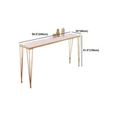 Metal Rectangular Table Modern Minimalist Milk Tea Shop Bar Table