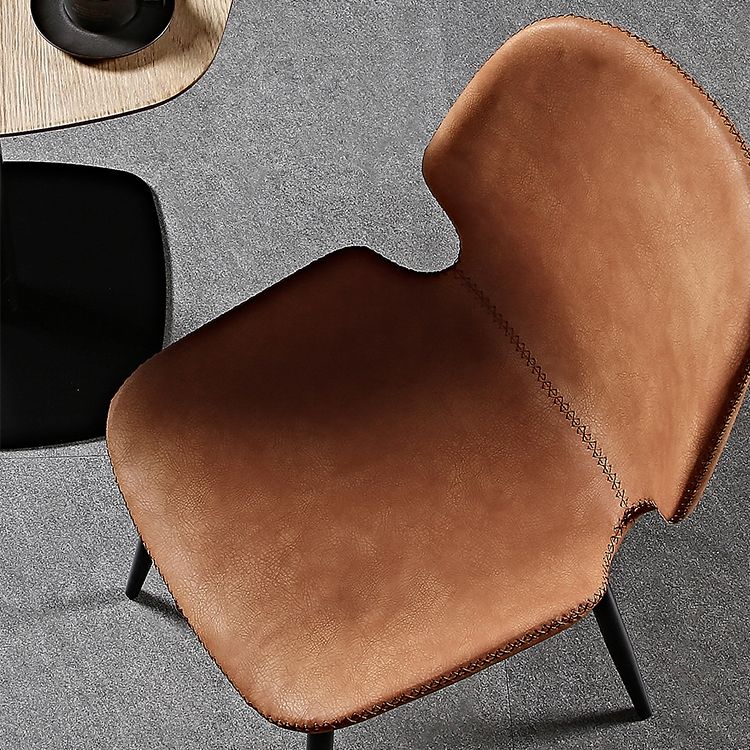 Industrial Metal Dining Side Chair Dining Room Wingback Armless Side Chair Clearhalo ' kitchen&dining_furn' 'Dining Chairs' 'Dining Tables & Seating' 'dining_chair' 'furn' 'furn_dining_chair' 'Furniture' 'furniture_dining_chair' 'Kitchen & Dining Furniture' 'kitchen' 1200x1200_c10575ef-5b4a-44da-aa95-8433bc709cfe