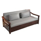 Faux leather Sofa Bed 31.49" Wide Solid Wood Contemporary Sleeper Sofa Clearhalo 'furn' 'furn_futons' 'Furniture' 'Futons & Daybeds' 'Futons' 'Living Room Furniture' 1200x1200_c1069941-31d1-490f-914a-8605dbb81830