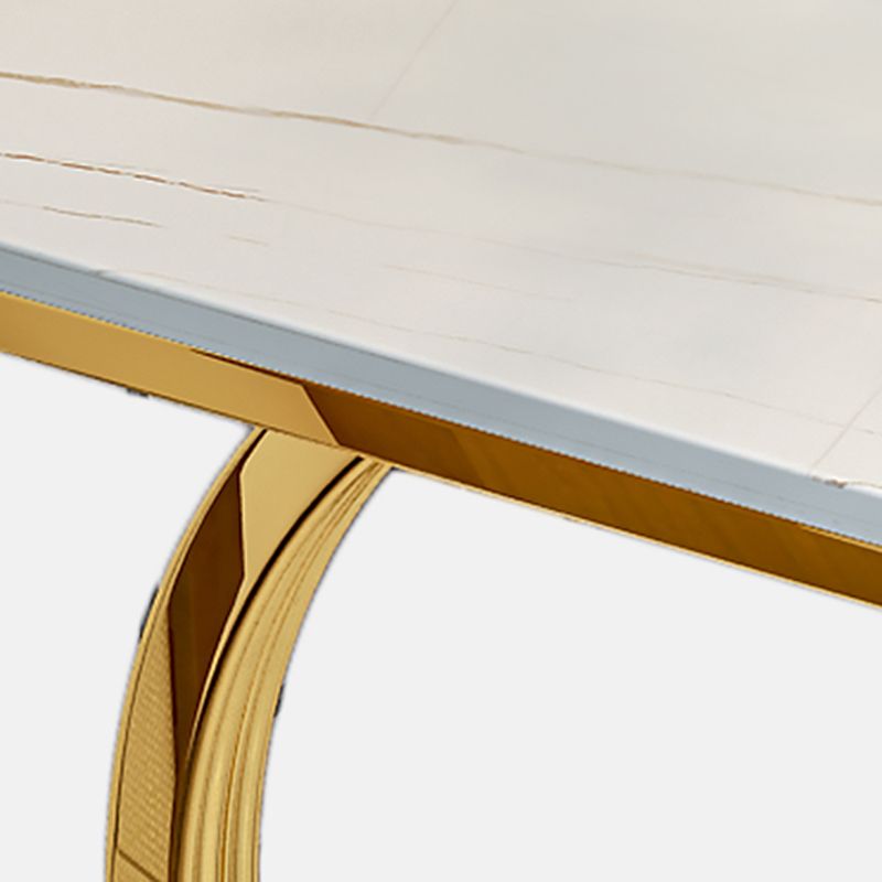 2-Tier Modernistic Metal C Side Table Slate Top Rectangular End Table Clearhalo 'Coffee & Accent Tables' 'End & Side Tables' 'end_side_tables' 'furn' 'furn_end_side_tables' 'Furniture' 'Living Room Furniture' 1200x1200_c106d11f-6d10-48db-8391-e36b0ad487a9