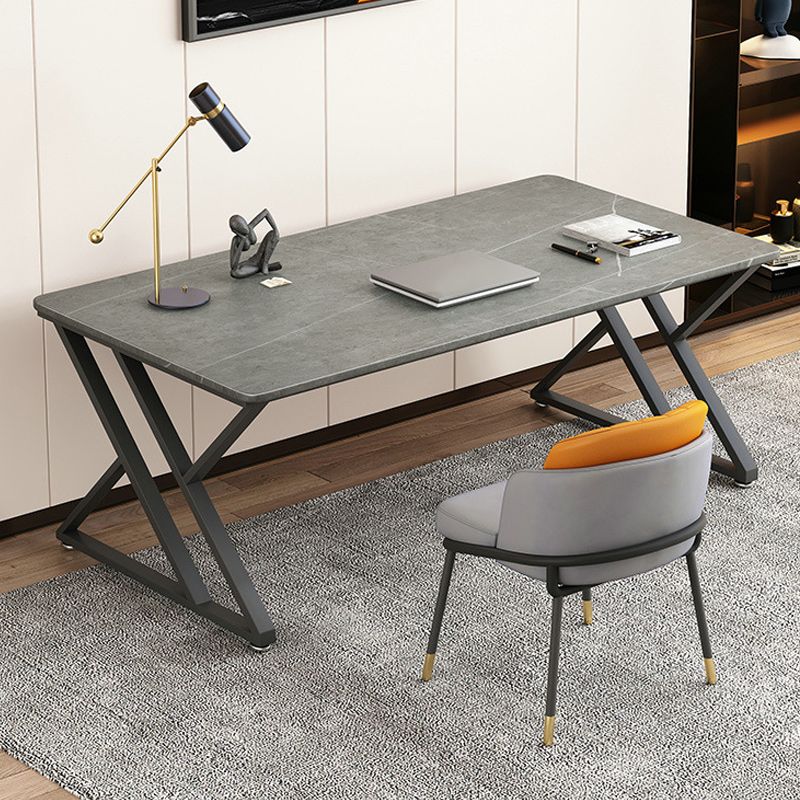 Rectangular Industrial Office Desk Dark Taupe Writing Desk for Home Clearhalo 'furn' 'furn_office_desk' 'Furniture' 'Office Desks' 'Office Furniture' 'office_desk' 1200x1200_c1083452-9937-4740-a559-a231bef1377d