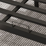 Modern Wire-Grid Metal Bed 78.74" L Bed Frame with Headboard Clearhalo 'Bedroom Furniture' 'Beds' 'furn' 'furn_beds' 'Furniture' 1200x1200_c1093eff-3f21-49f3-9469-27f6e3e0aab9