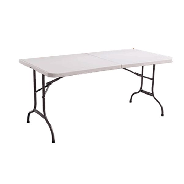 Eigentijdse rechthoekige schrijfbureau plastic vouwkantoor bureau