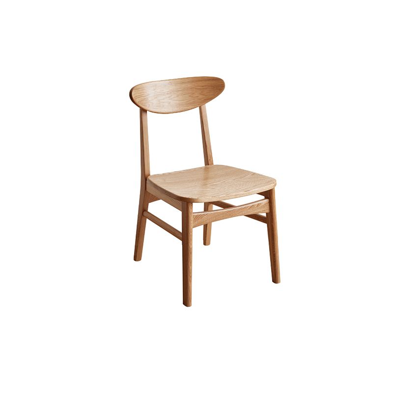 Holz moderne offene armlose Esstühle (2/4/6/8)