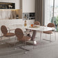 Metal Traditional Luxury Rectangle Table Sintered Stone Table with Pedestal Clearhalo ' dining_table' 'Dining Tables & Seating' 'Dining Tables' 'furn' 'furn_dining_table' 'Furniture' 'furniture_dining_table' 'Kitchen & Dining Furniture' 'kitchen&dining_furn' 'kitchen' 'kitchen_dining_table' 1200x1200_c10d551d-4524-488b-955b-6510d2eed769