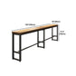 Mesa de comedor de madera de pino, mesa de Bar rectangular moderna para tienda de té con leche y cafetería