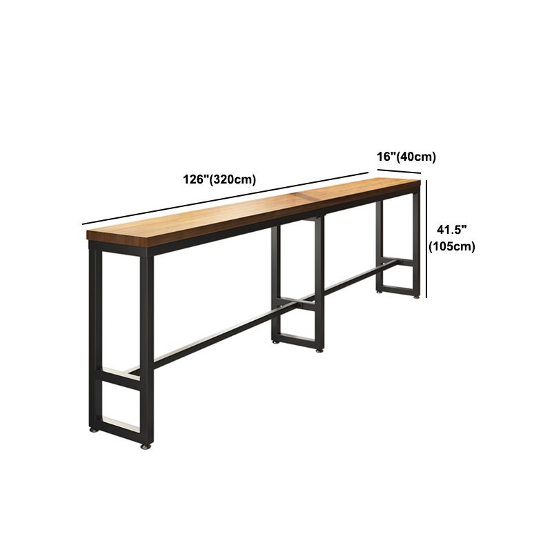 Mesa de comedor de madera de pino, mesa de Bar rectangular moderna para tienda de té con leche y cafetería