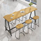 Modern Rectangle Pub Dining Set 1/2/4/7 Pieces Trestle Indoor Counter Height Set Clearhalo 'Bar Furniture' 'furn' 'furn_home_bar_bar_sets' 'Furniture' 'Home Bars & Bar Sets' 'home_bar_bar_sets' 'Kitchen & Dining Furniture' 1200x1200_c10f5e20-c5ea-4c25-a61e-353b4e5bec38