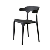 Contemporary Style Armless Dining Chair Plastic Open Back Side Chair for Restaurant Clearhalo 'Dining Chairs' 'Dining Tables & Seating' 'dining_chair' 'furn' 'furn_dining_chair' 'Furniture' 'Kitchen & Dining Furniture' 1200x1200_c10fa272-d354-4298-8fe6-85a1648f00b9