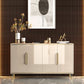 Sideboard Sideboard in stile glam beige con porte per soggiorno