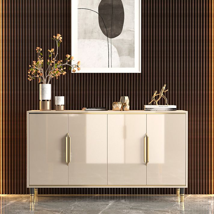 Sideboard Sideboard in stile glam beige con porte per soggiorno