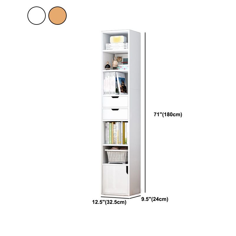 Contemporary Manufactured Wood Bookshelf Standard Home Bookcase