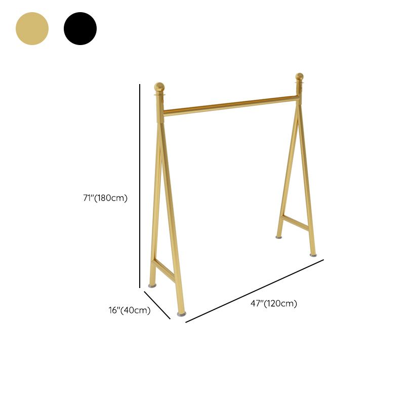 Glamargträger Metall Rahmen Hanging Rail Coat Rack für Wohnzimmer