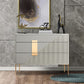 Cassettiera portaoggetti in pietra classica Glam da 15,6 pollici di larghezza con 3/6 cassetti