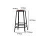 Industrial Armless Counter Stool Iron Milk Tea Shop Bar Stool with Cushion and Pedal Clearhalo 'Bar Furniture' 'Bar Stools' 'bar_stools' 'furn' 'furn_bar_stools' 'Furniture' 'Kitchen & Dining Furniture' 1200x1200_c1144eb3-0d32-4897-806d-093366ea4878
