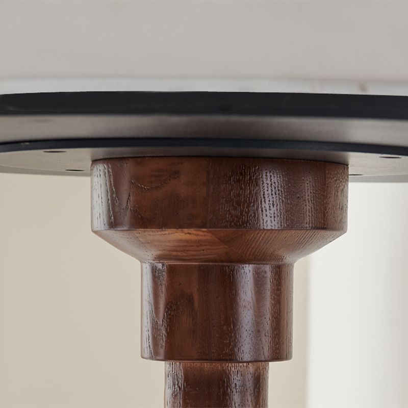 Set da pranzo in pietra moderno con cornice in legno 1/2/3 pezzi set da pranzo rotondo