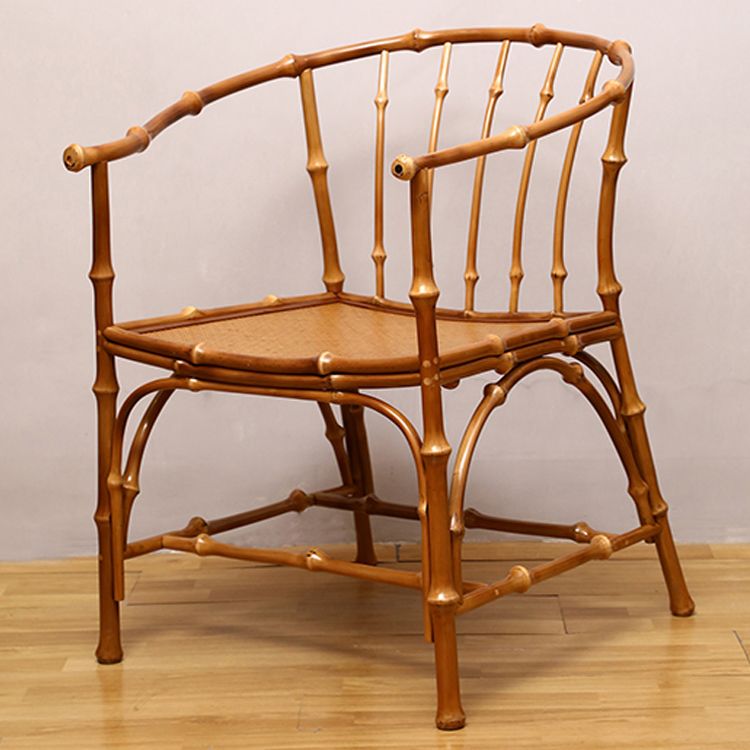 Sedie da pranzo posteriore di canna tradizionale sedia a braccio posteriore per sala da pranzo