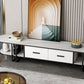Hedendaagse Slate Top TV Media Console 2 Lades TV Stand Console