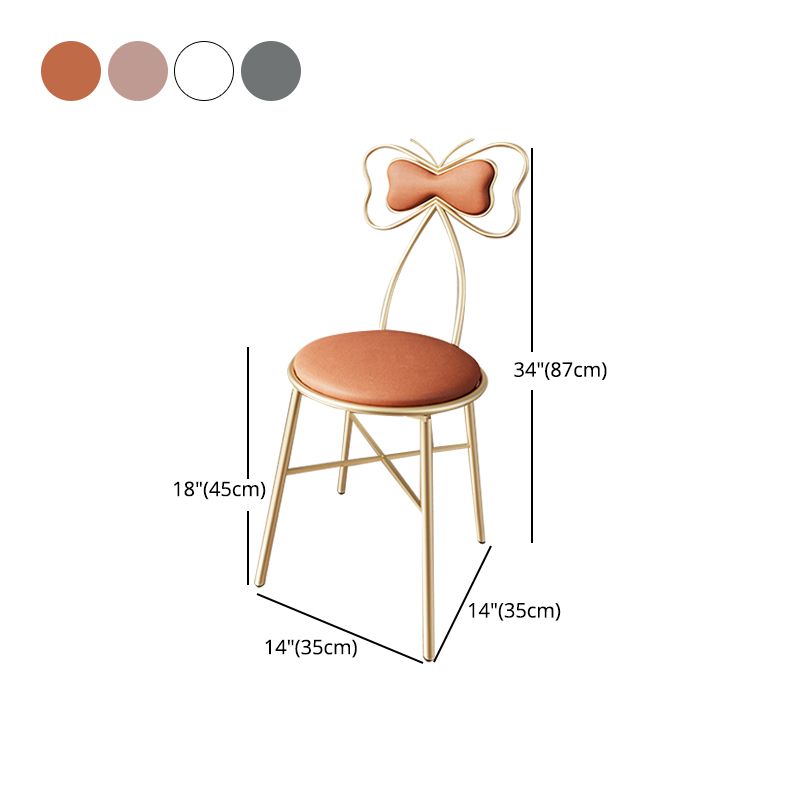 Nordic Style Open Back Side Chairs Upholstered Dining Armless Chairs for Home Clearhalo ' kitchen&dining_furn' 'Dining Chairs' 'Dining Tables & Seating' 'dining_chair' 'furn' 'furn_dining_chair' 'Furniture' 'furniture_dining_chair' 'Kitchen & Dining Furniture' 'kitchen' 1200x1200_c119e021-6c0e-45b9-9cb8-084ab229df65