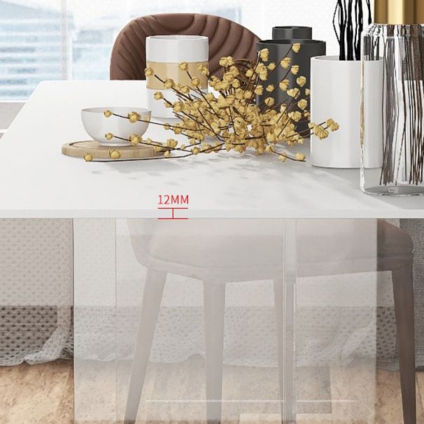 Modern Rectangle Sintered Stone Dining Table Set 1/4/5/6 Pieces Dining Set Clearhalo 'Dining Room Sets' 'Dining Tables & Seating' 'dining_room_set' 'furn' 'furn_dining_room_set' 'Furniture' 'Kitchen & Dining Furniture' 1200x1200_c11a2027-4cf5-4787-833f-5494edfae5c1