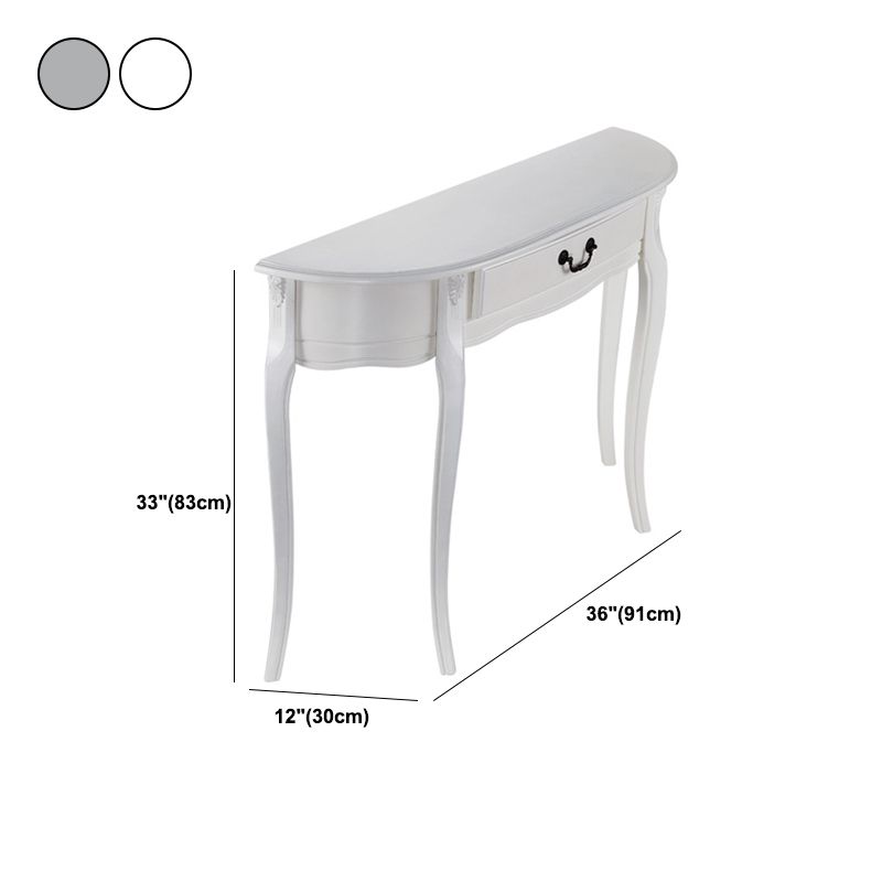 Tabella della console Freeform Tabella con console in legno con singolo cassetto